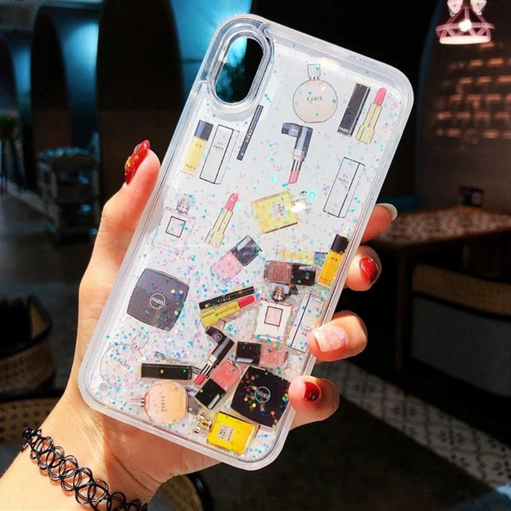 Designer iPhone 11 Clear Liquid Phone Case Cover